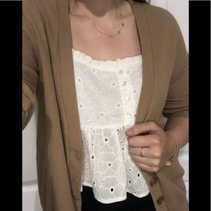 Brown Button Up Cardigan